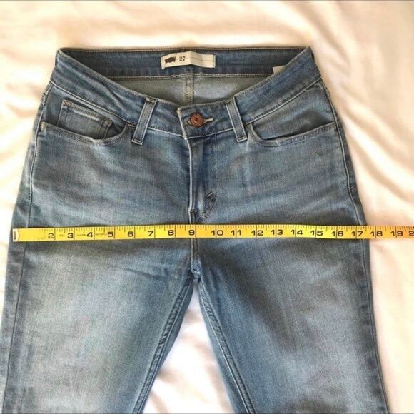 Womens Levis 11997 Legging Slim Skinny Stretch Blue Jeans W27 L30 Light EEUC! - Picture 9 of 12